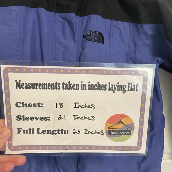 The North Face Hyvent Women's Blue Black Full Zip Hooded Rain Jacket Coat - Picture 2 of 11